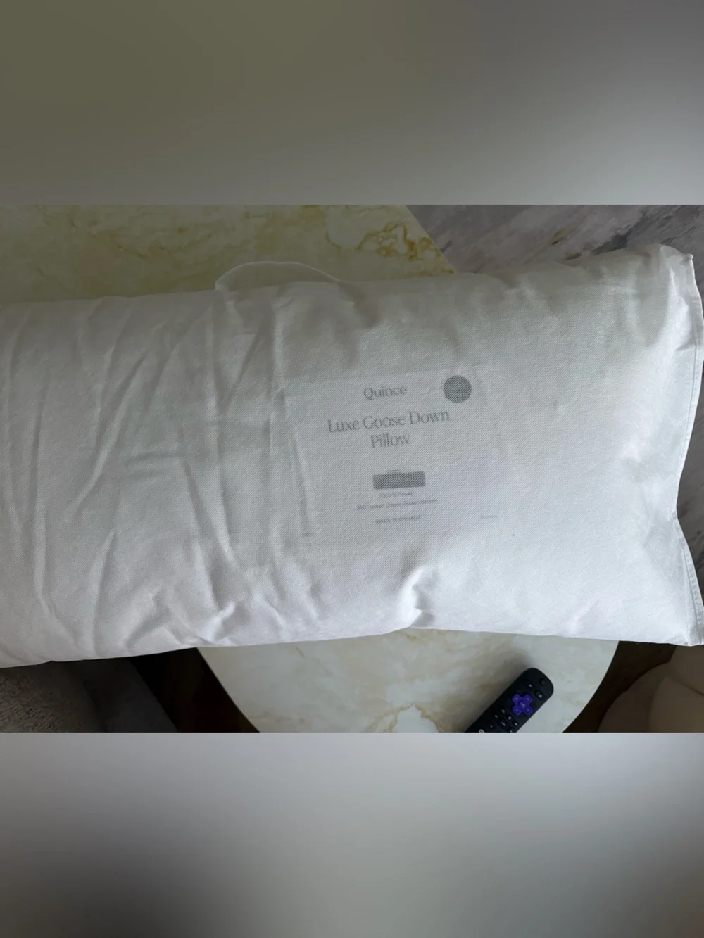 NWT 2 Quince Luxe Goose Down Medium King Size Pillows 20”X36” Set Bundle